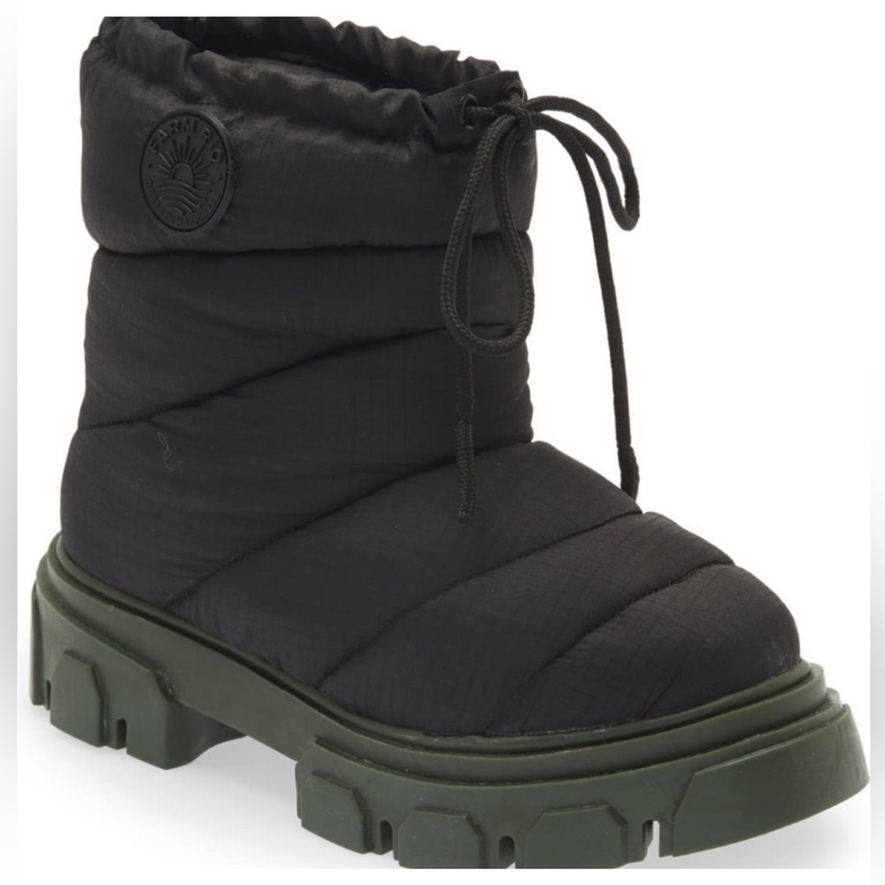 FARM Rio Lug Sole Bootie in Black